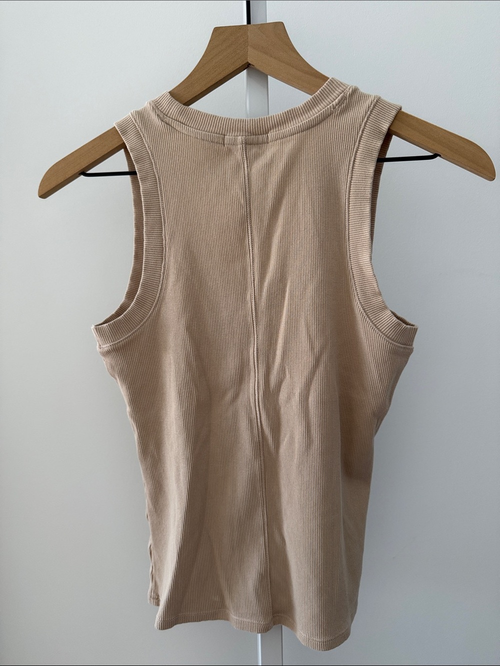 Z Supply Sirena ribbed scoop neck tank top Light Beige small - Picture 5 of 6